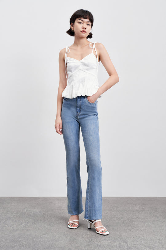 V넥 미니 탱크탑