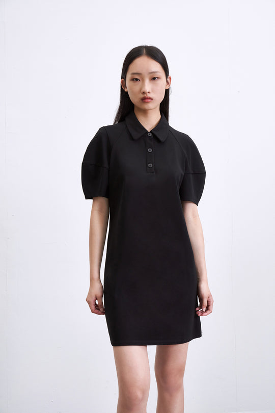 래글런 폴로 드레스