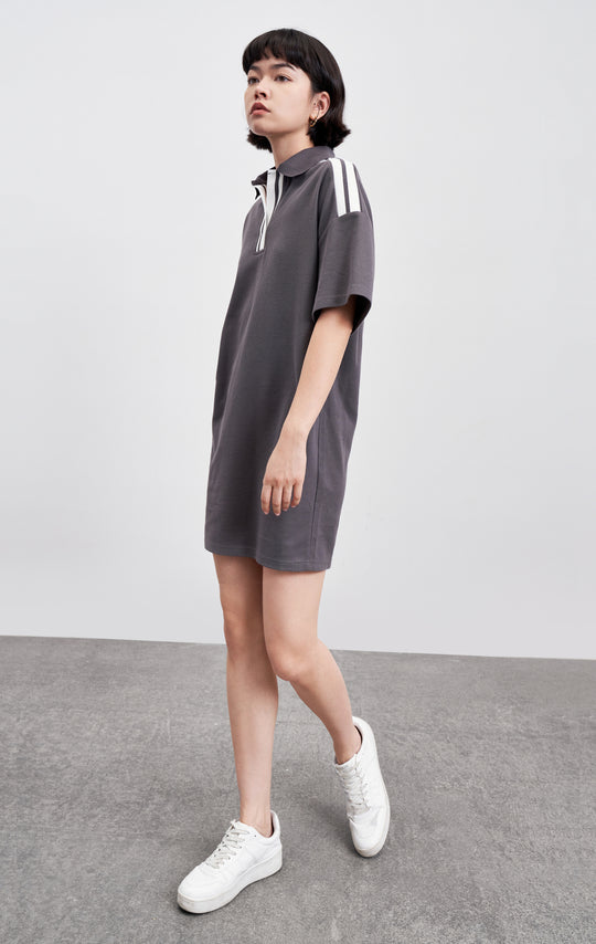 라펠 스트레이트 드레스