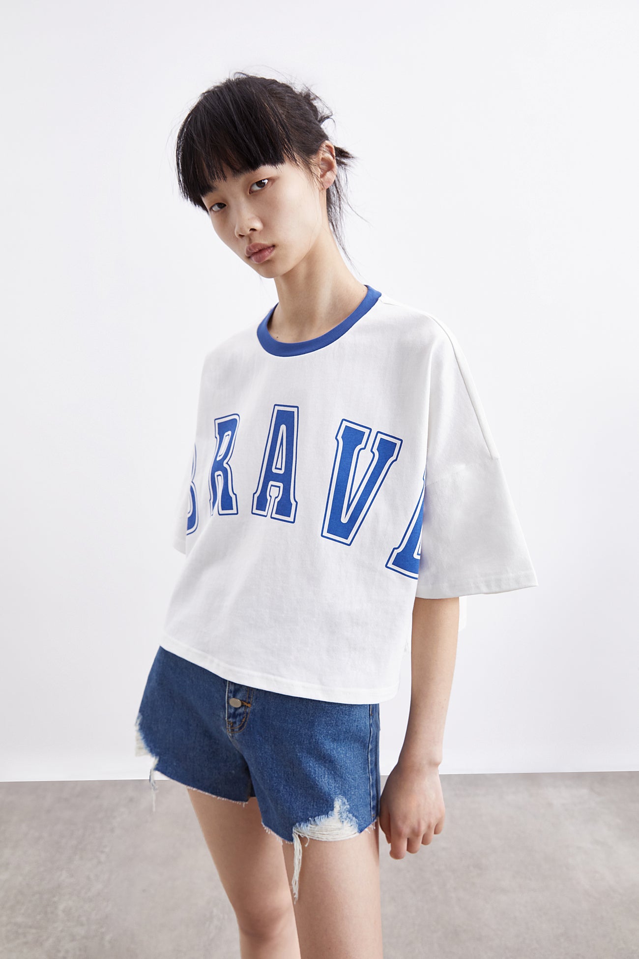 데님 숏팬츠
