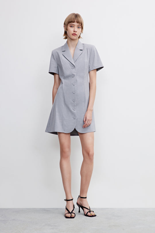 라펠 스케이터 드레스