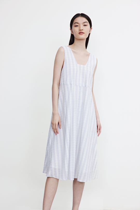 슬리브리스 U넥 A-Line 드레스