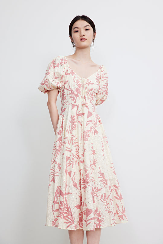 V넥 A-Line 드레스