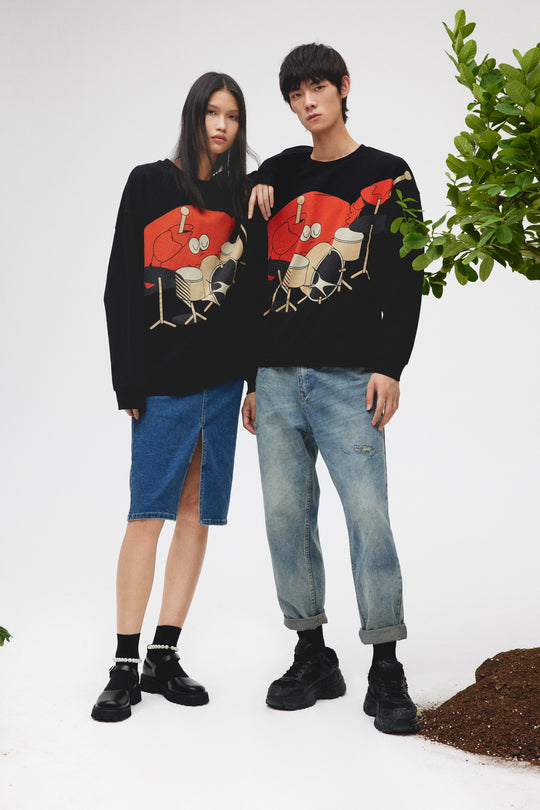 표준 크루넥 티셔츠