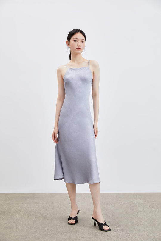 슬리브리스 오프 숄더 A-Line 드레스