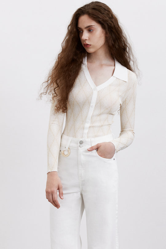 셔츠 카라 가디건