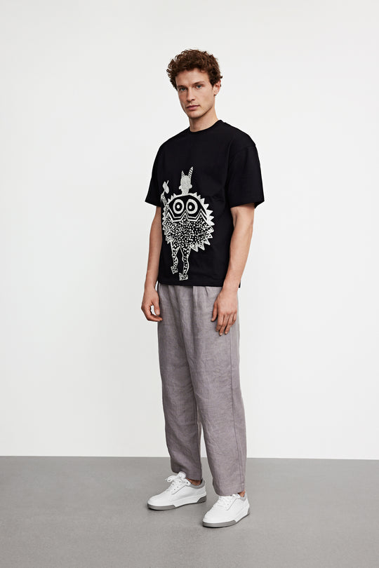 우븐 캐롯 팬츠