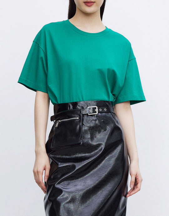 플레인 크루넥 티셔츠