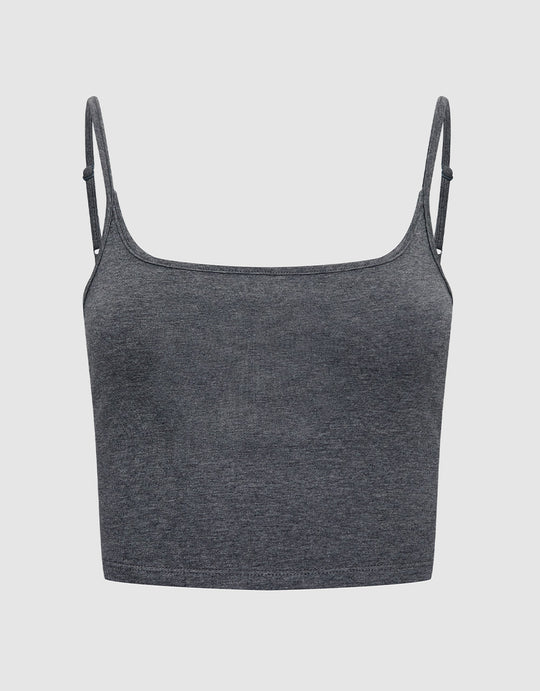 플레인 크롭 캐미 탑