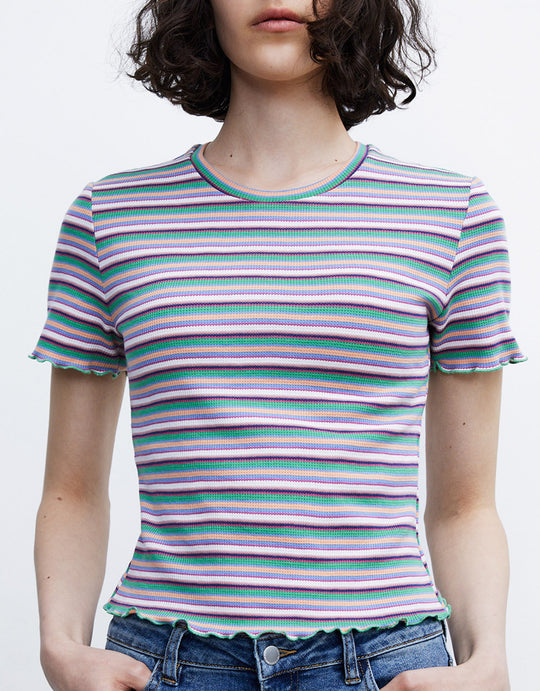 크루넥 스키니 티셔츠