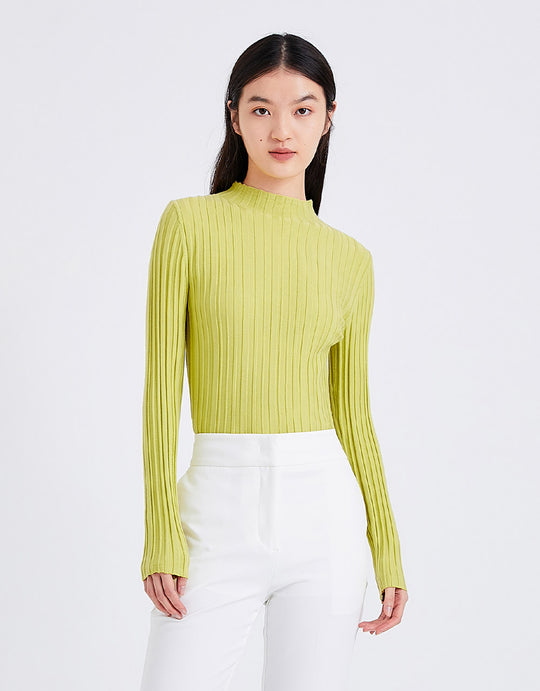 베이직 골지 니트 티셔츠