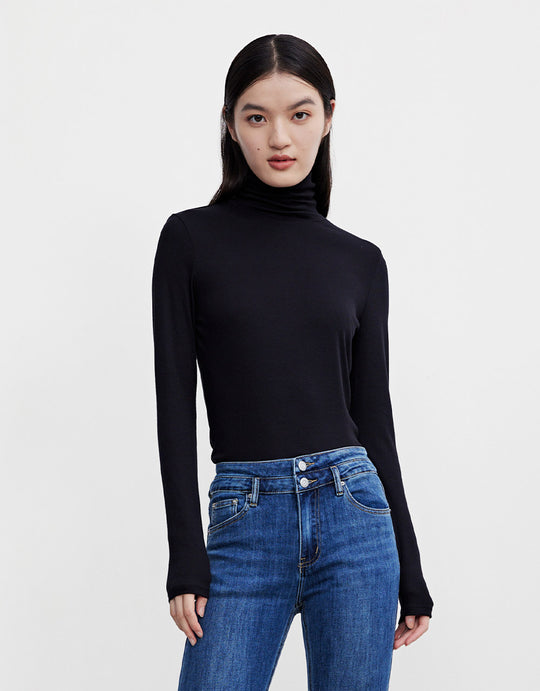 터틀넥 레귤러 티셔츠