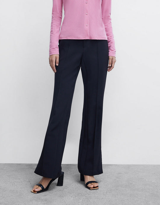 플레인 스트레이트 레그 팬츠