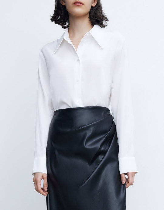 베이직 라펠 버튼업 셔츠