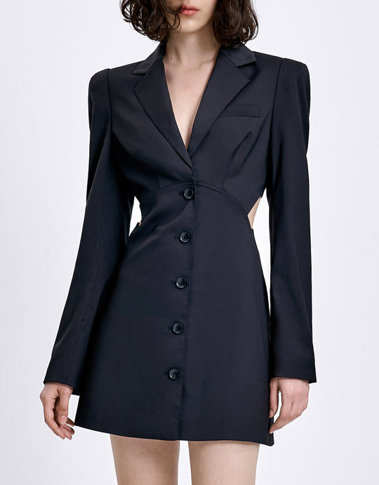 싱글 브레스트 블레이저 드레스