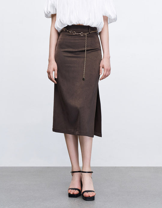 체인 식 미디 스커트