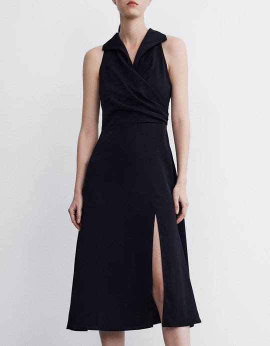 슬리브리스 V넥 드레스