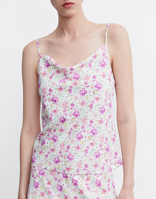 플로럴 프린트 나시탑