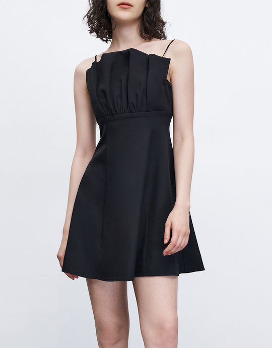 슬리브리스 스퀘어 넥 드레스