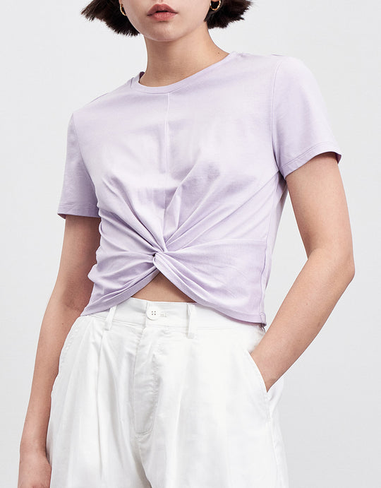 스탠다드 슬리브 크루넥 레귤러 티셔츠