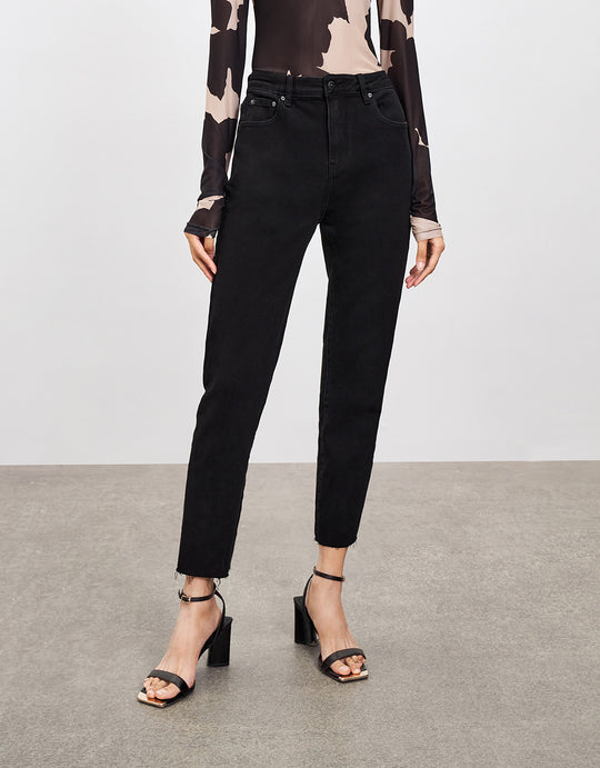 블랙 스키니 진