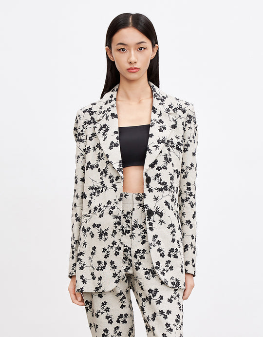 테일러드 카라 블레이저