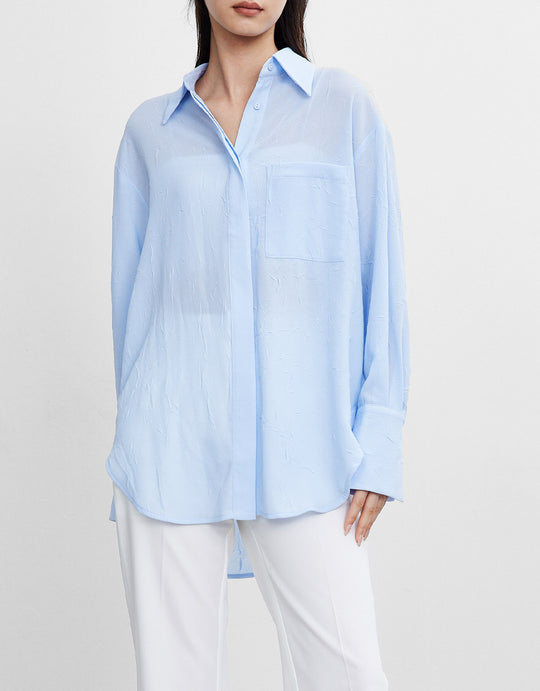 패치 포켓 버튼 업 셔츠