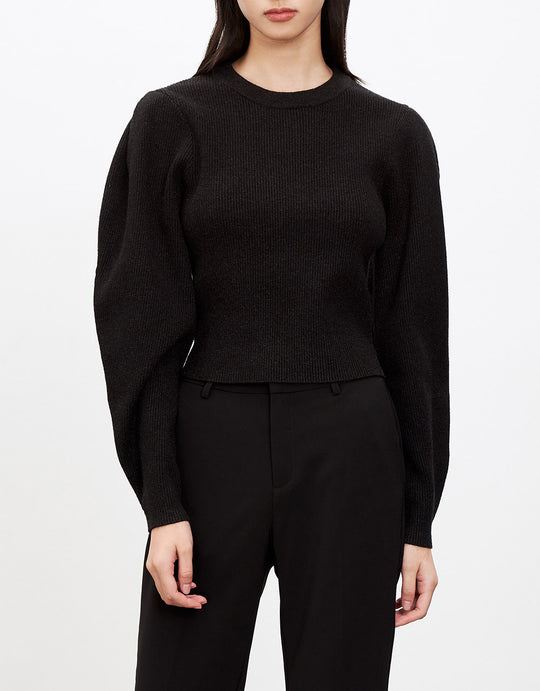 퍼프 슬리브 스웨터