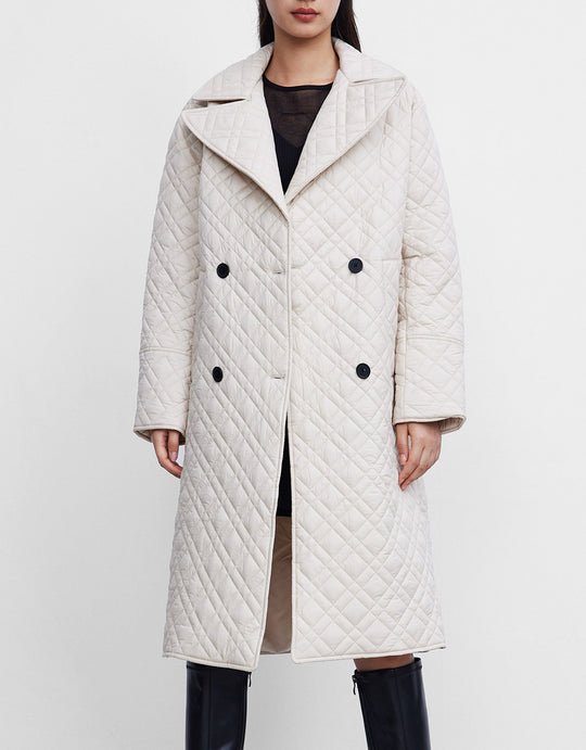 표준 테일러드 카라 패딩