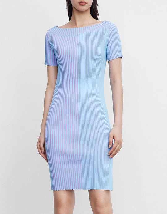 오프 숄더 오프 숄더 니트 드레스