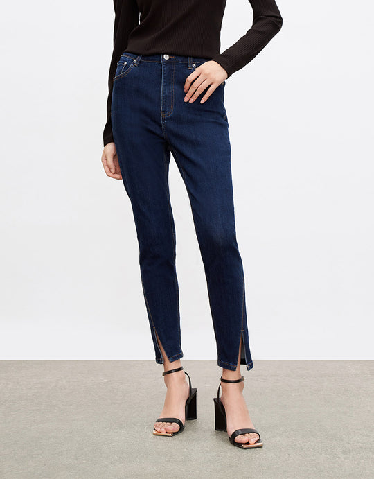 스플릿 헴 스키니 진