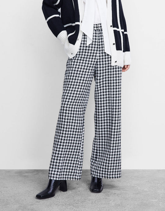 우븐 롱 와이드 팬츠