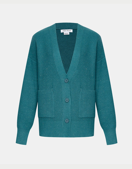 V넥 버튼업 카디건