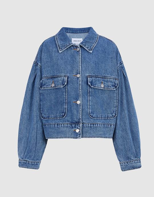 플랩 포켓 데님 자켓