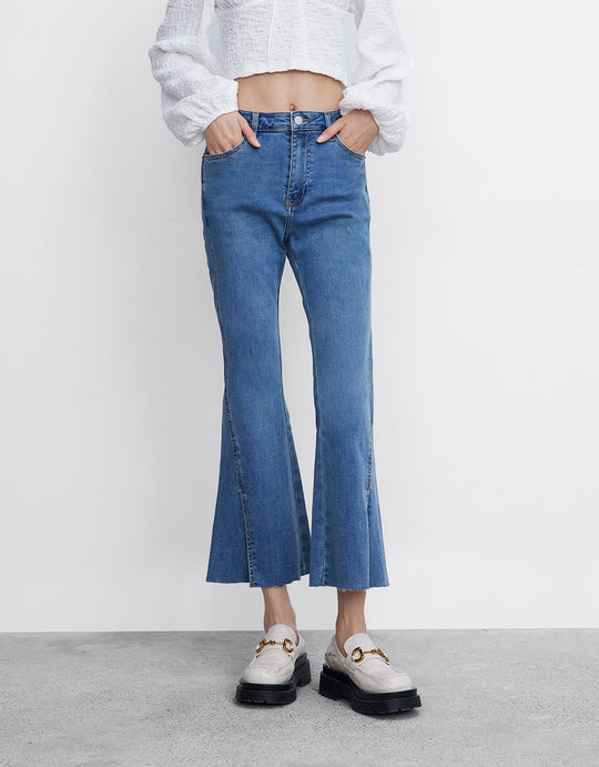 옆트임 부츠컷 진