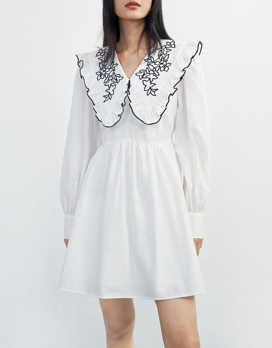 V넥 스트레이트 드레스