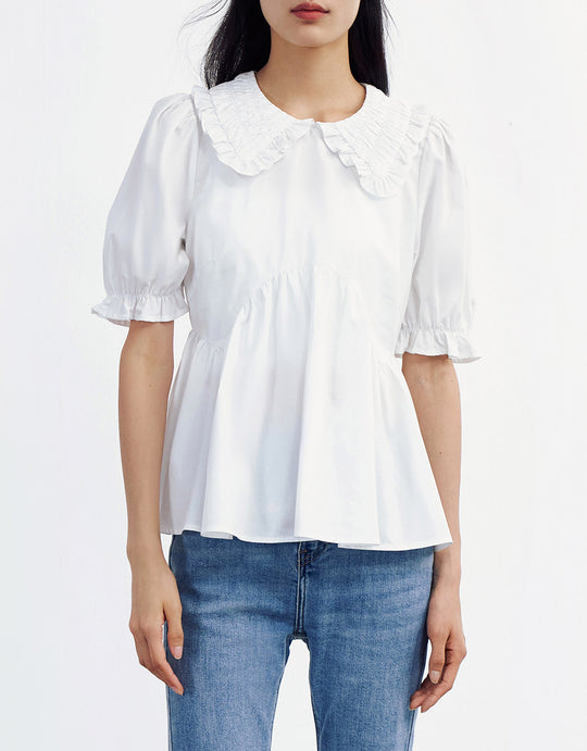 퍼프 슬리브 블라우스