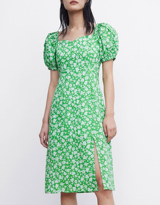 옆트임 A라인 드레스