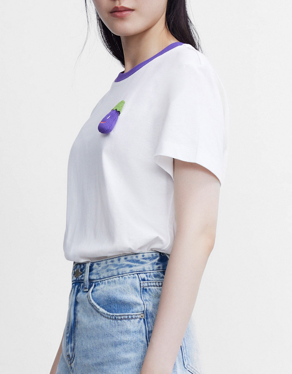 크루넥 베이직 티셔츠