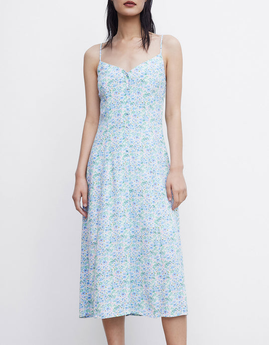 슬리브리스 A라인 드레스