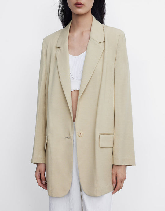 싱글 브레스트 블레이저