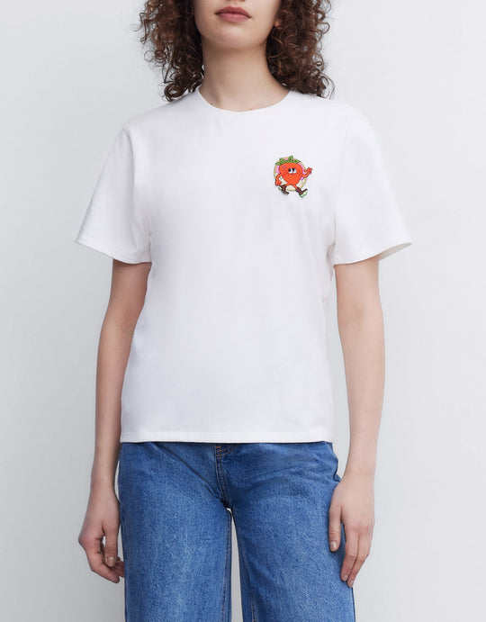 파인애플 디테일 티셔츠