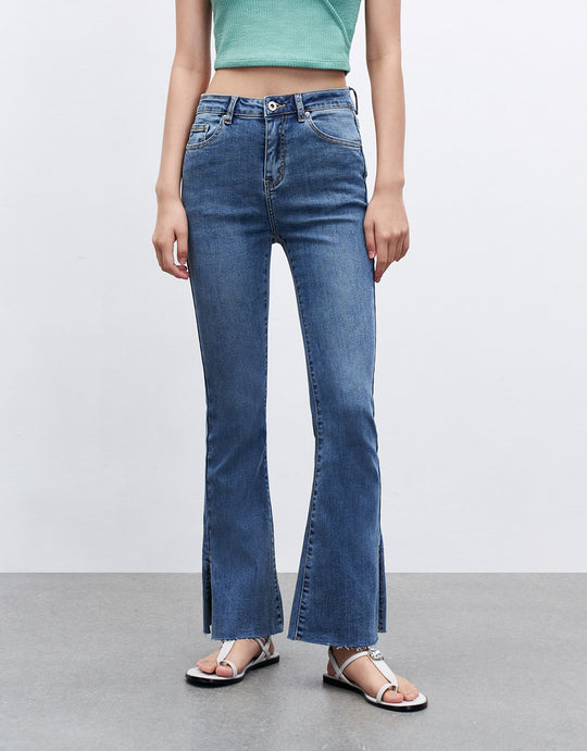 부츠컷 데님 팬츠