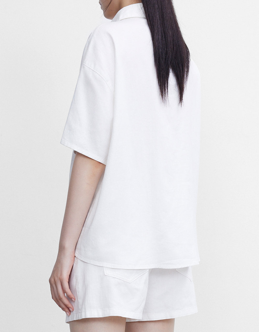 파인애플 버튼 데님 셔츠