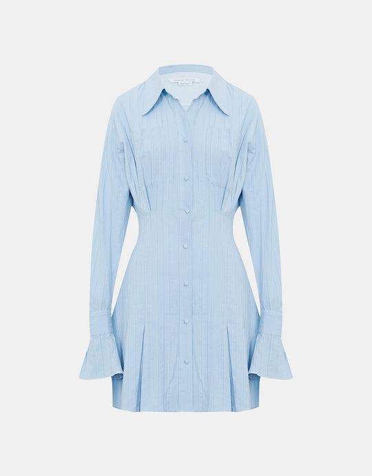 라펠 셔츠 드레스