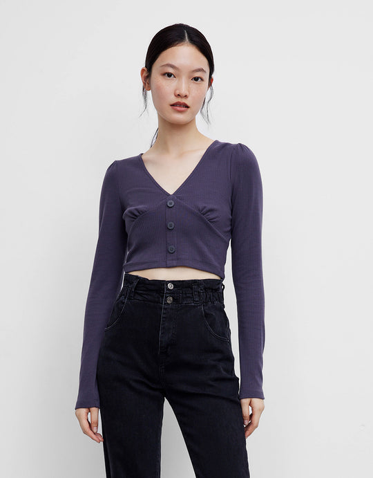 베이직 V넥 티셔츠