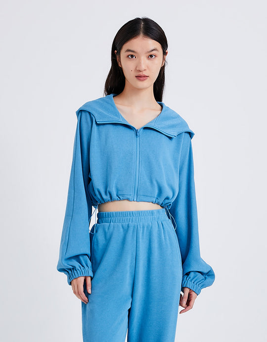 돌먼 슬리브 미디 자켓