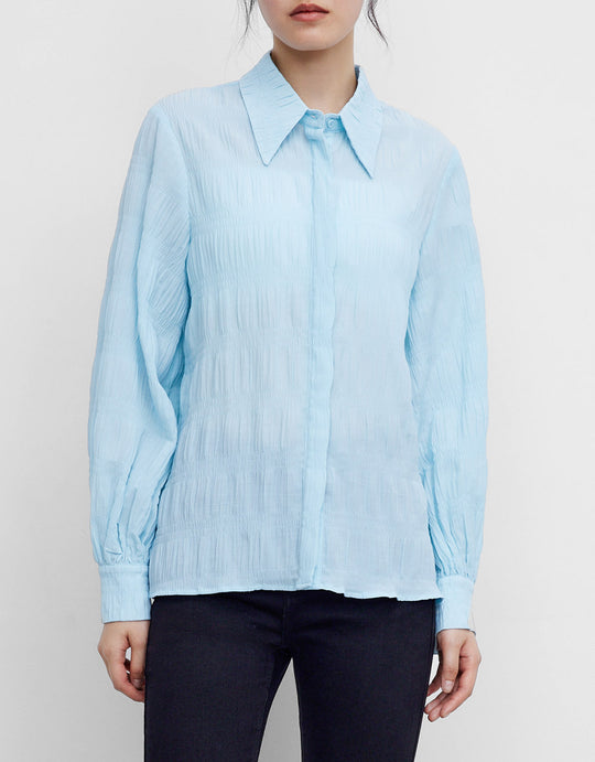 랜턴 슬리브 셔츠