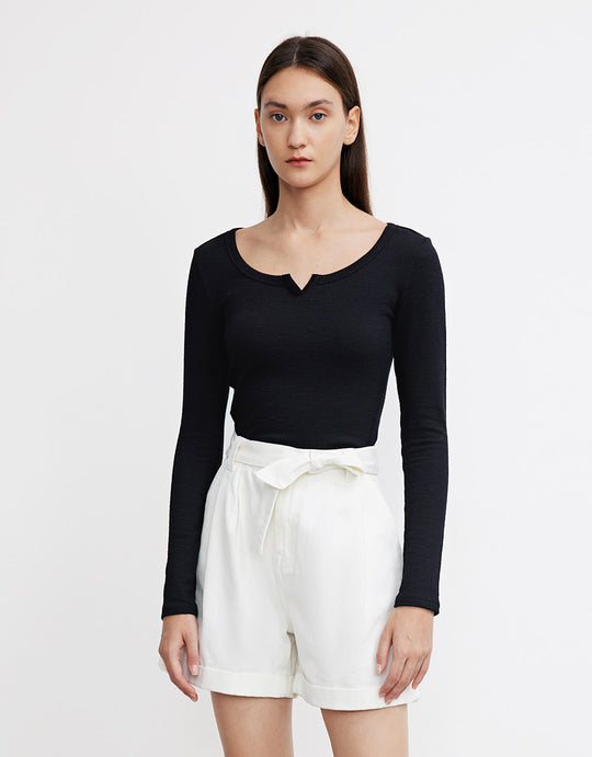 베이직 스키니 티셔츠