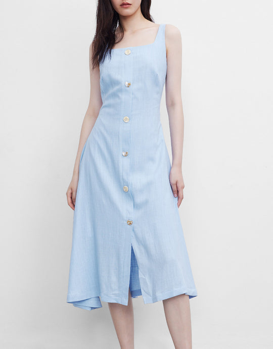 버튼 업 캐미 드레스